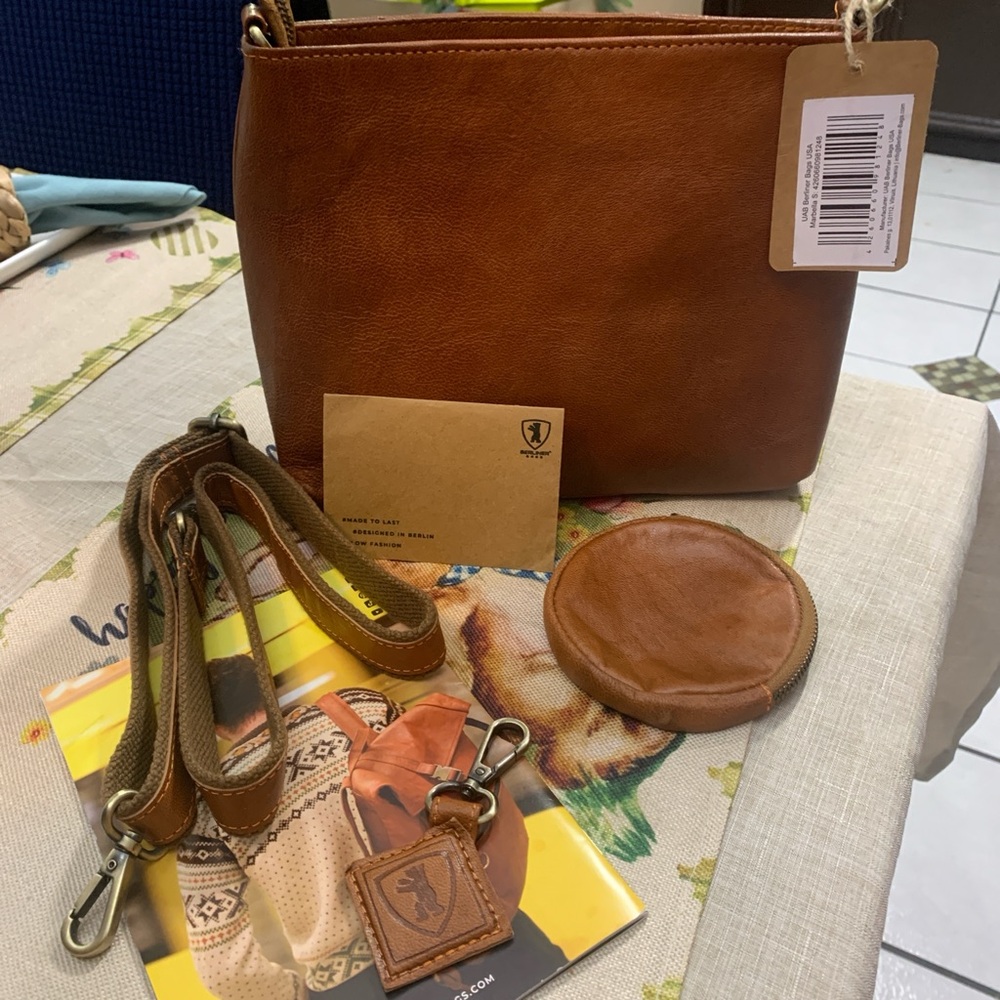 Brown Leather Crossbody Bag